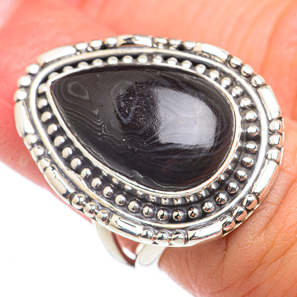 Black Onyx Rings handcrafted by Anasilvercos - RING71031