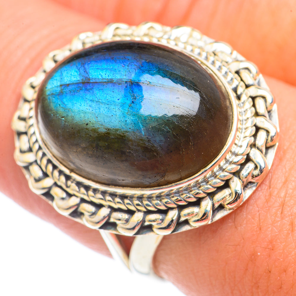 Labradorite Rings handcrafted by Anasilvercos - RING71040