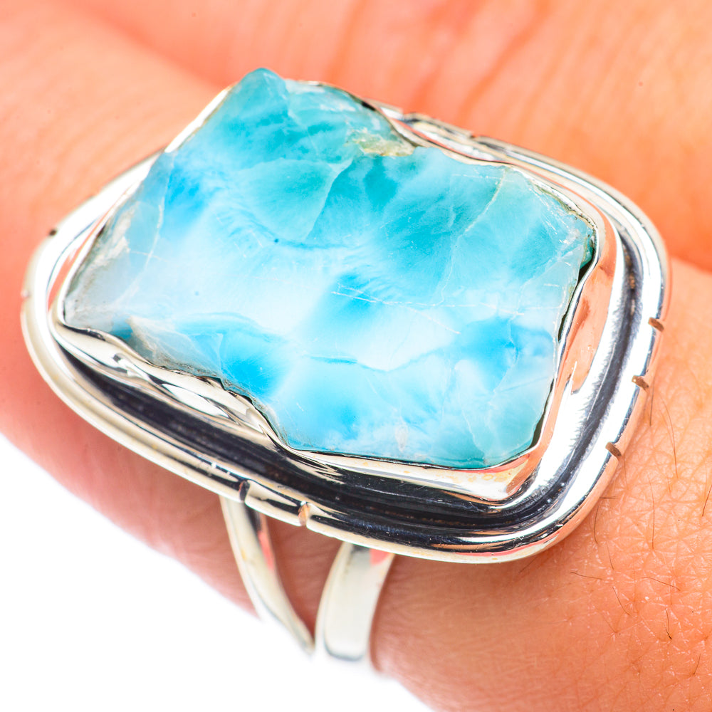 Larimar Rings handcrafted by Anasilvercos - RING71044