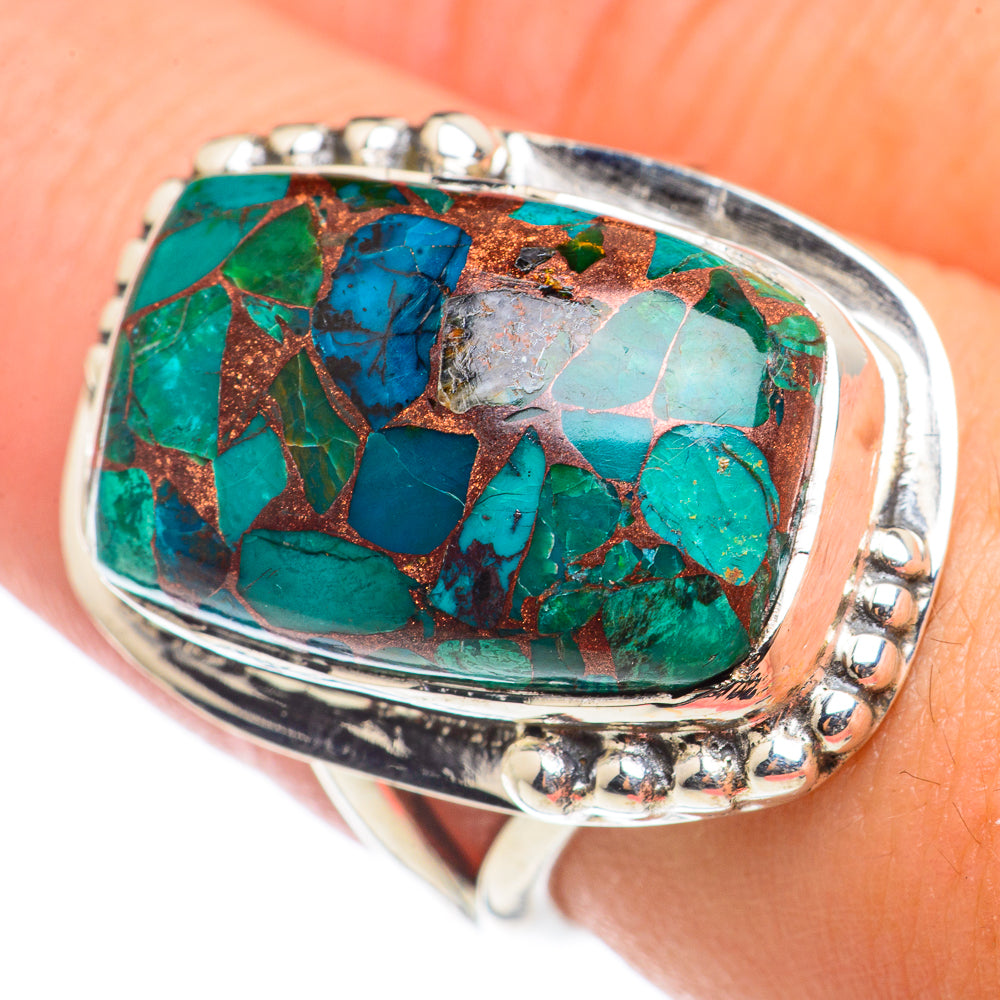 Chrysocolla Rings handcrafted by Anasilvercos - RING71047