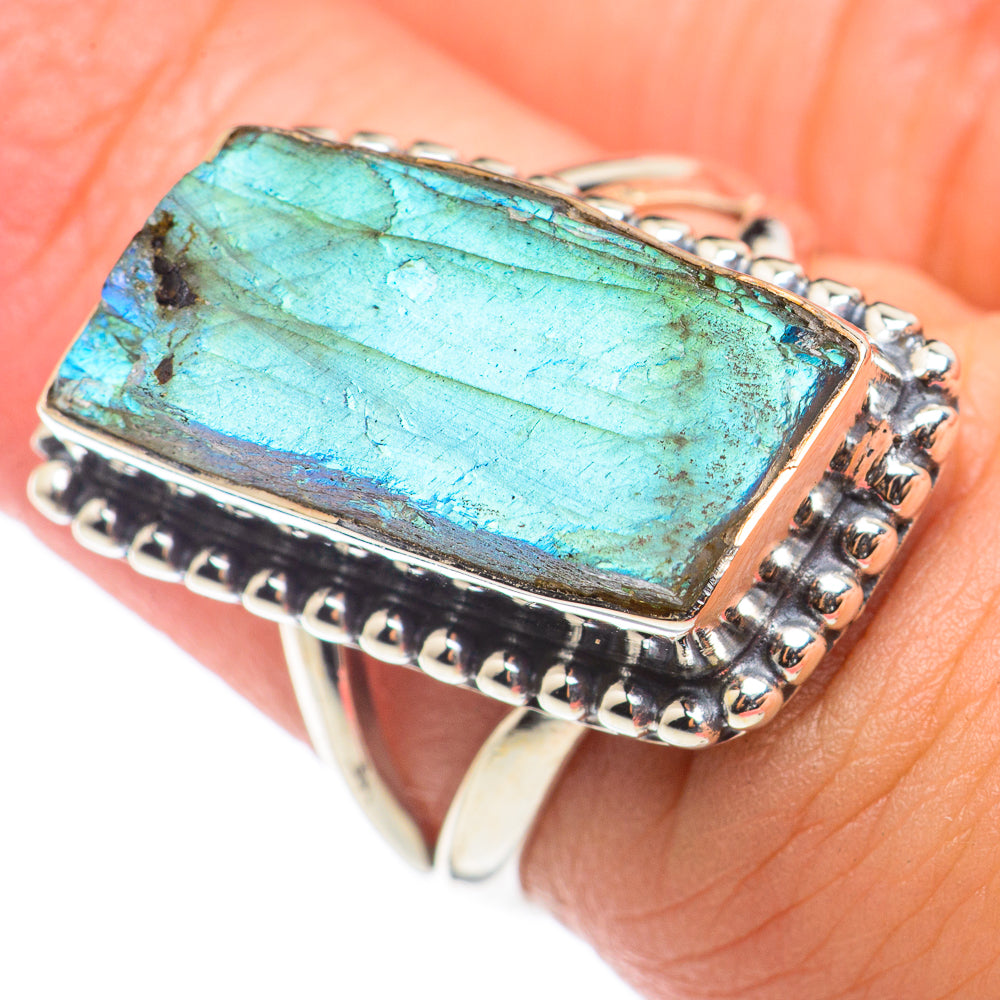 Labradorite Rings handcrafted by Anasilvercos - RING71050