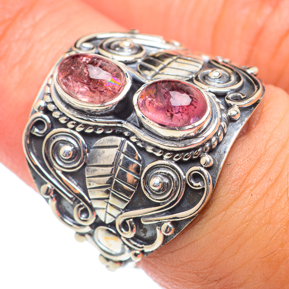 Pink Tourmaline Rings handcrafted by Anasilvercos - RING71060