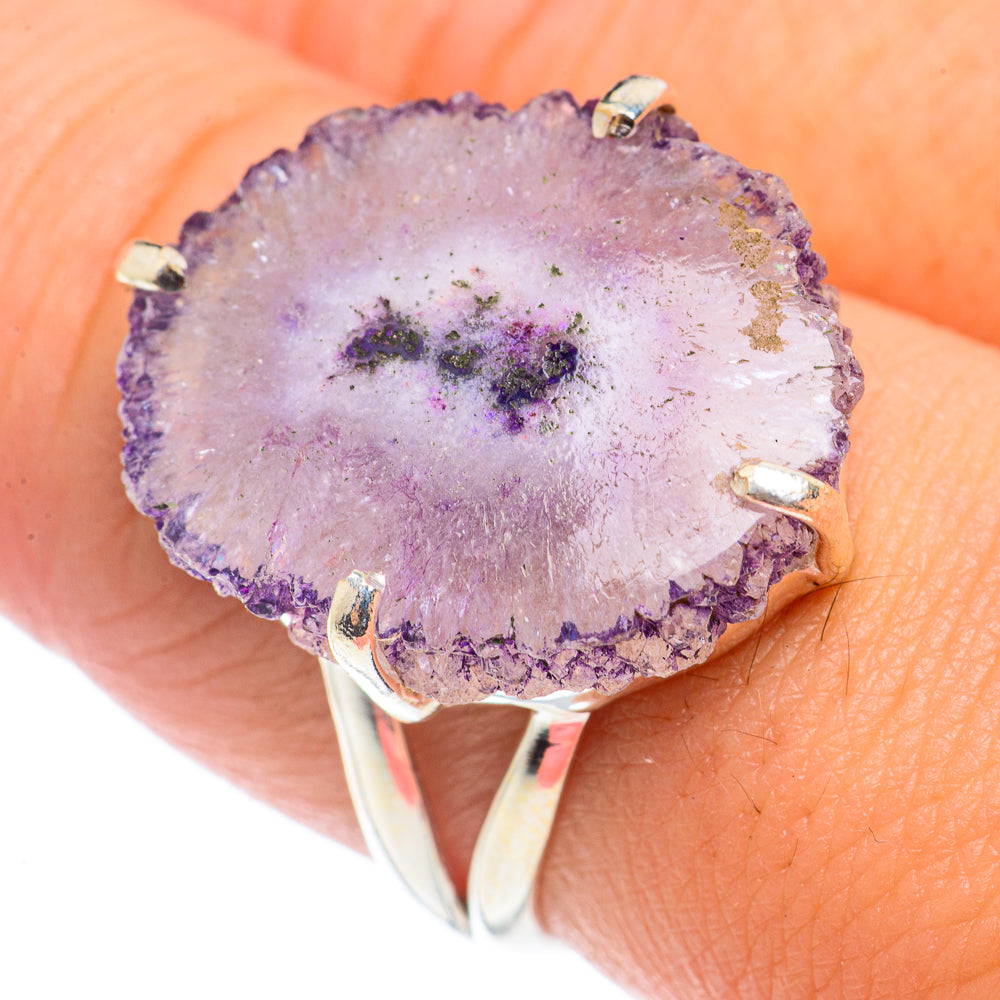Amethyst Stalactite Rings handcrafted by Anasilvercos - RING71064