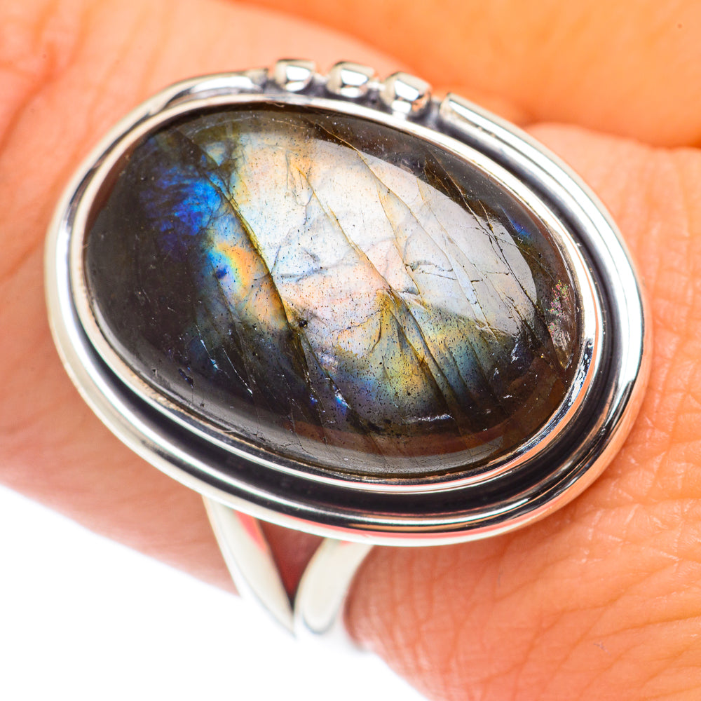 Labradorite Rings handcrafted by Anasilvercos - RING71075