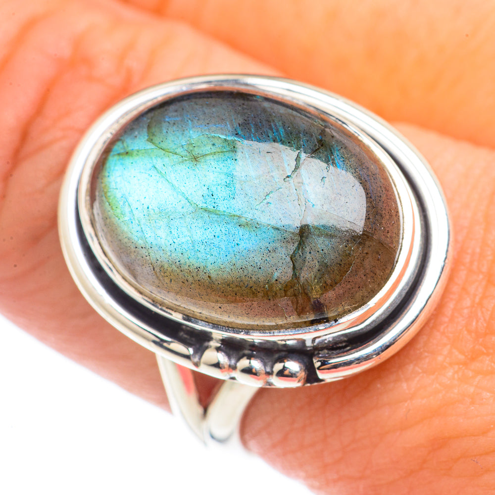 Labradorite Rings handcrafted by Anasilvercos - RING71077