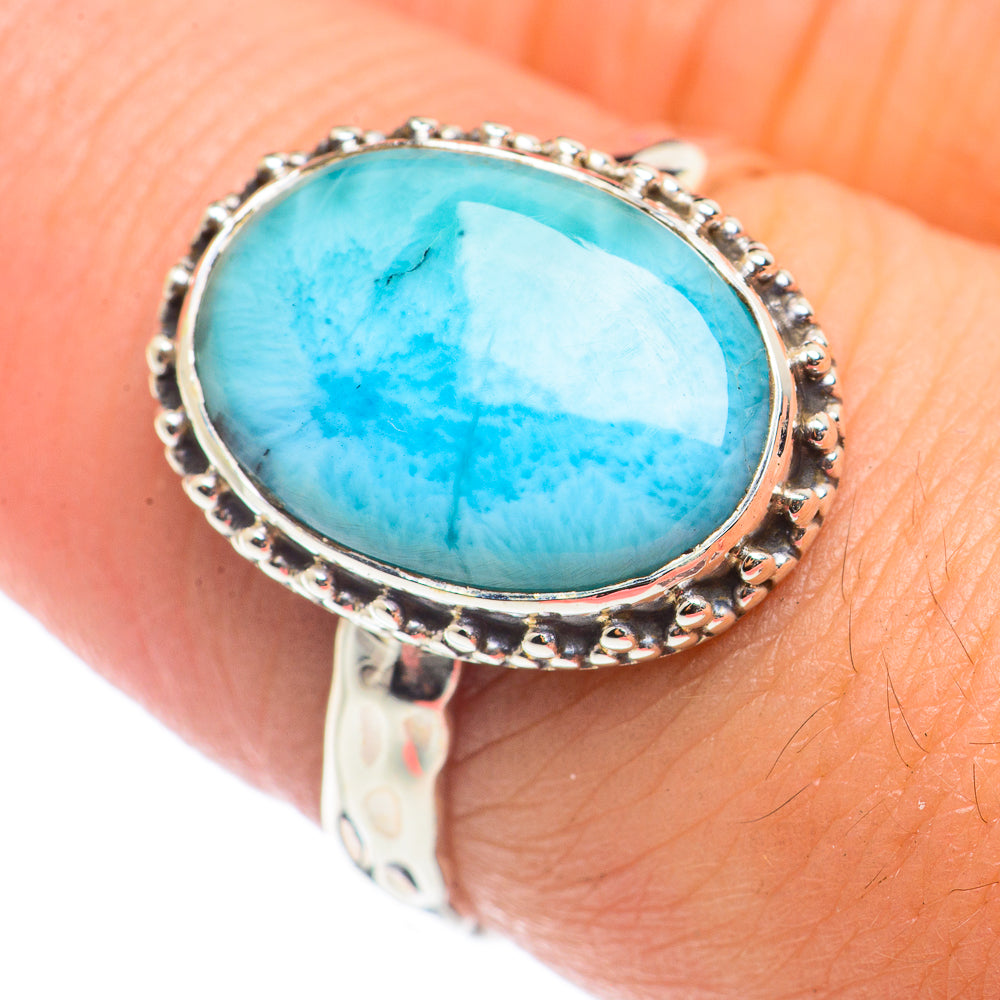 Larimar Rings handcrafted by Anasilvercos - RING71078