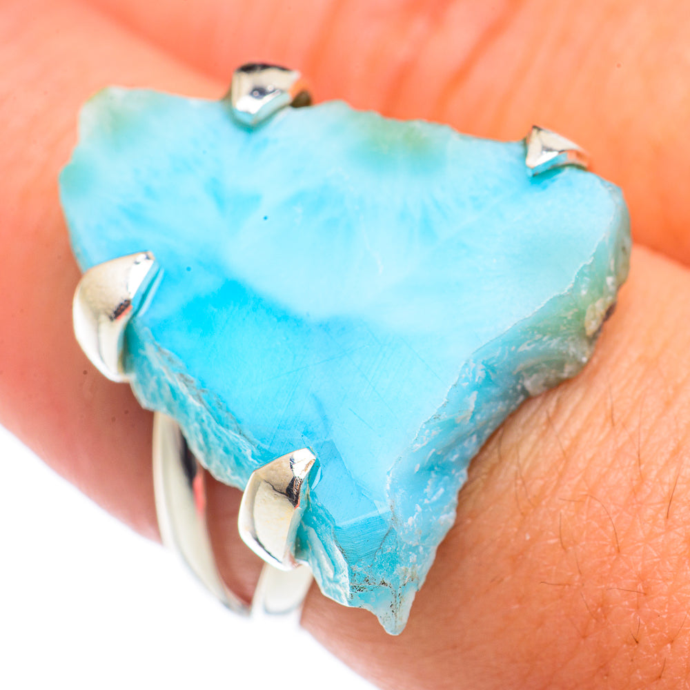 Larimar Rings handcrafted by Anasilvercos - RING71079