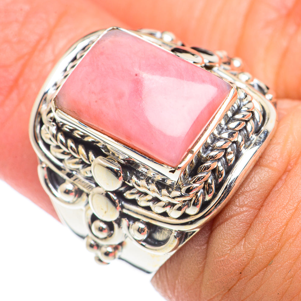 Pink Opal Rings handcrafted by Anasilvercos - RING71095