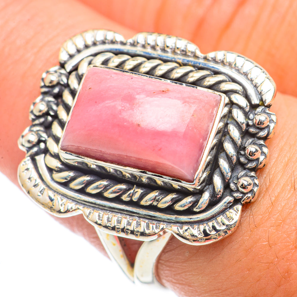 Pink Opal Rings handcrafted by Anasilvercos - RING71097