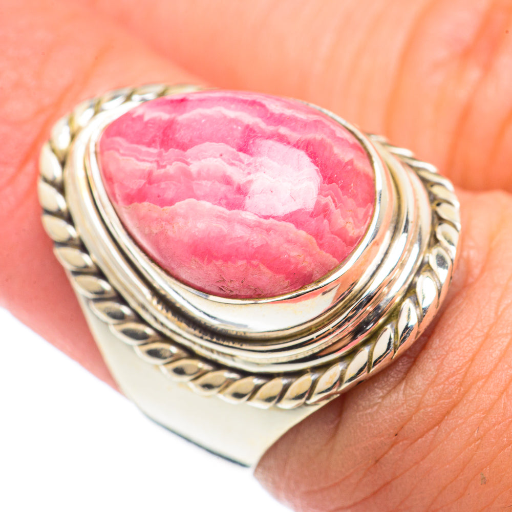 Rhodochrosite Rings handcrafted by Anasilvercos - RING71098
