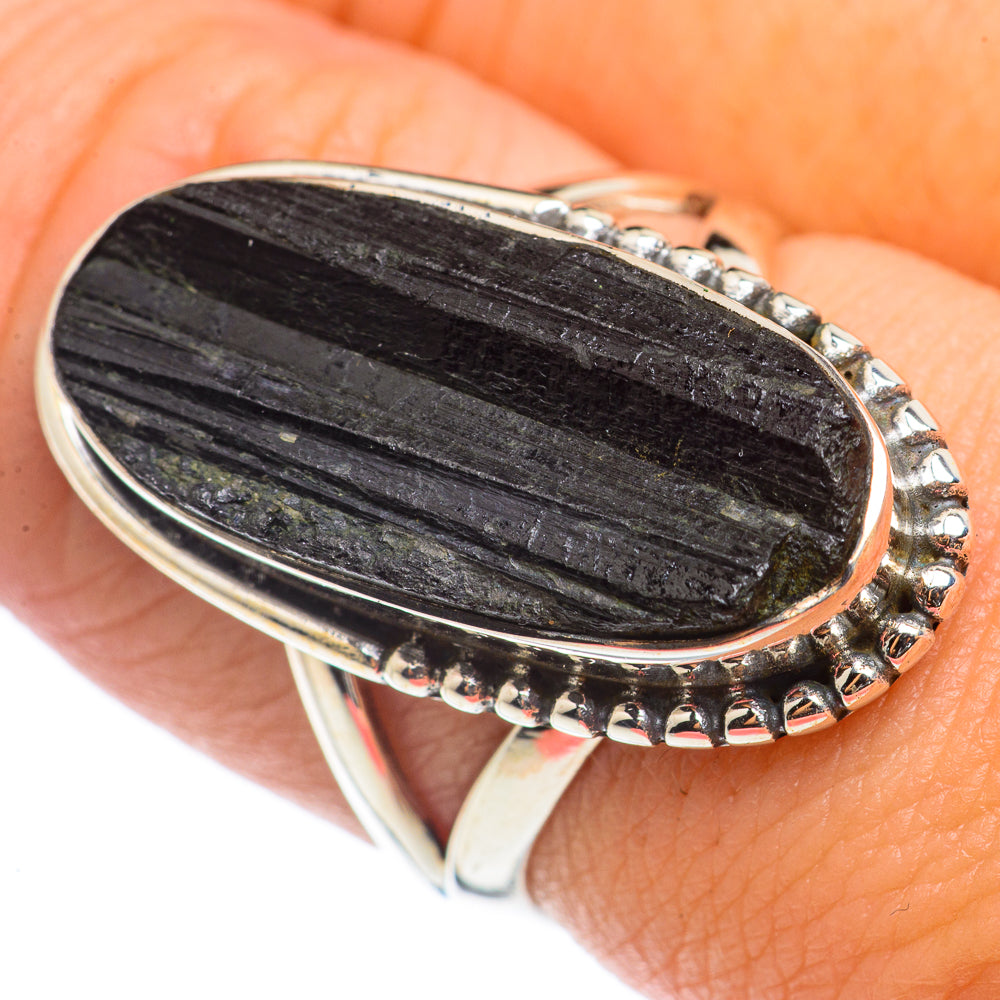 Black Tourmaline Rings handcrafted by Anasilvercos - RING71104
