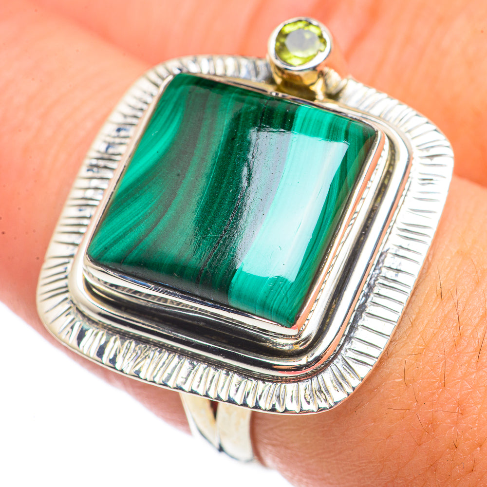 Malachite Rings handcrafted by Anasilvercos - RING71124
