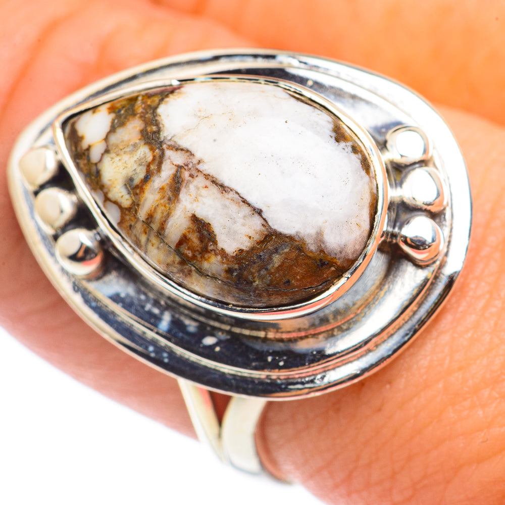 Peanut Wood Jasper Rings handcrafted by Anasilvercos - RING71129