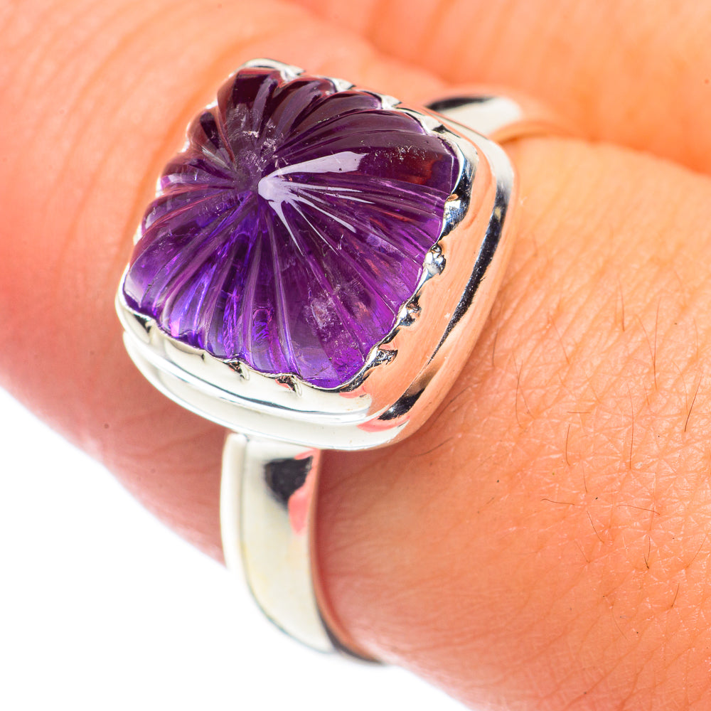 Amethyst Rings handcrafted by Anasilvercos - RING71139