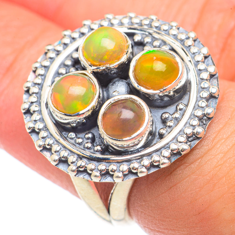 Ethiopian Opal Rings handcrafted by Anasilvercos - RING71179