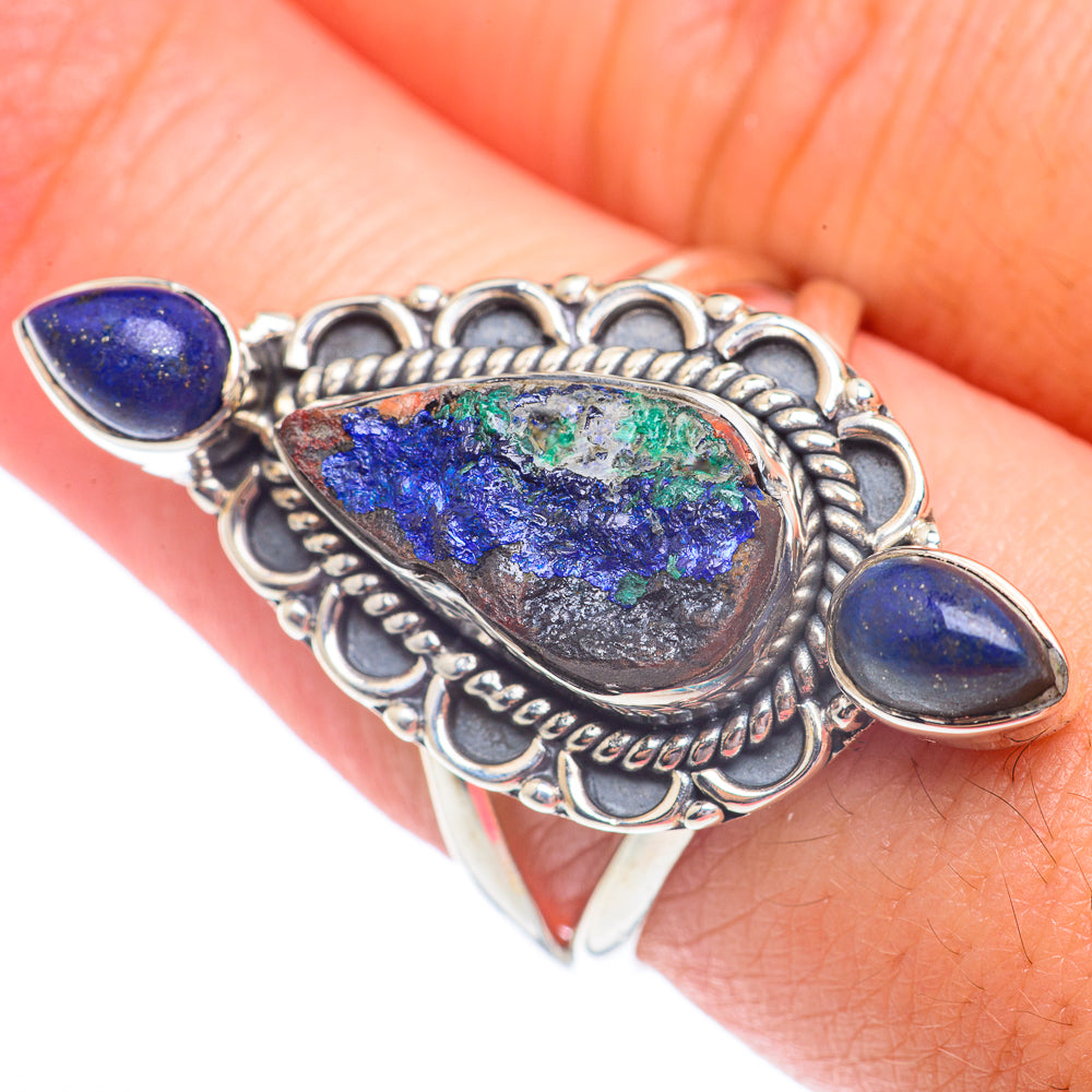 Azurite Rings handcrafted by Anasilvercos - RING71184
