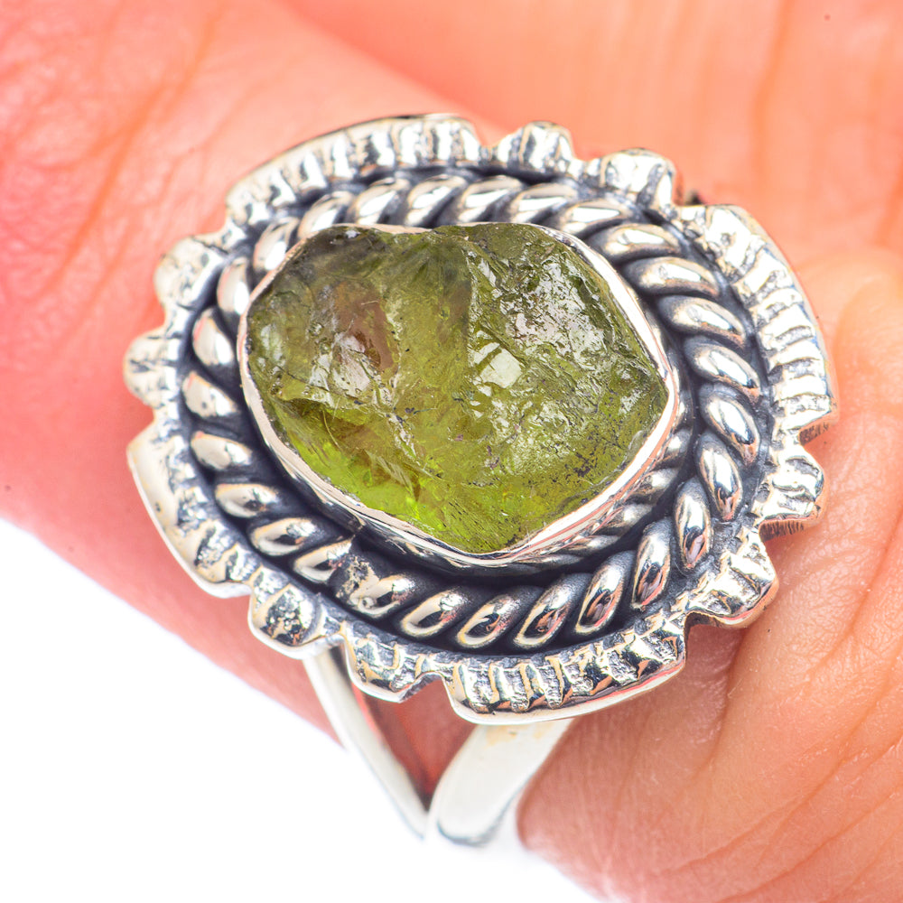 Peridot Rings handcrafted by Anasilvercos - RING71192