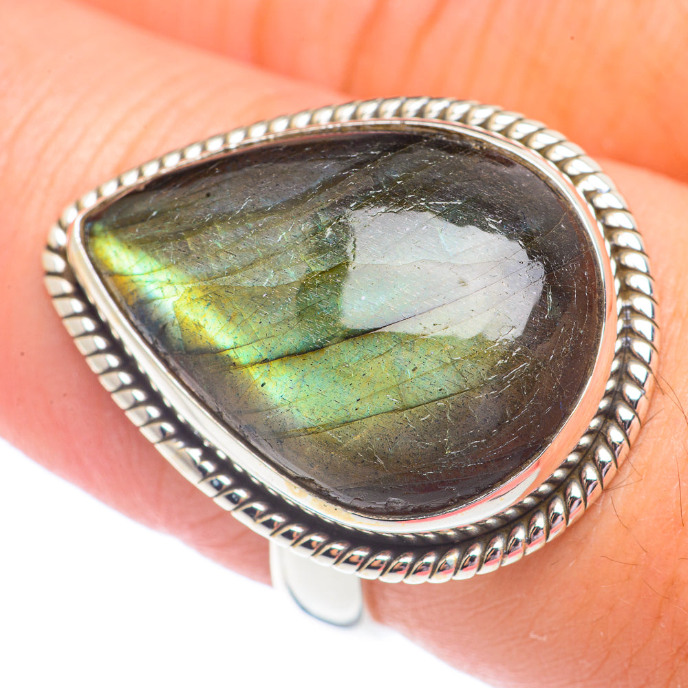 Labradorite Rings handcrafted by Anasilvercos - RING71193