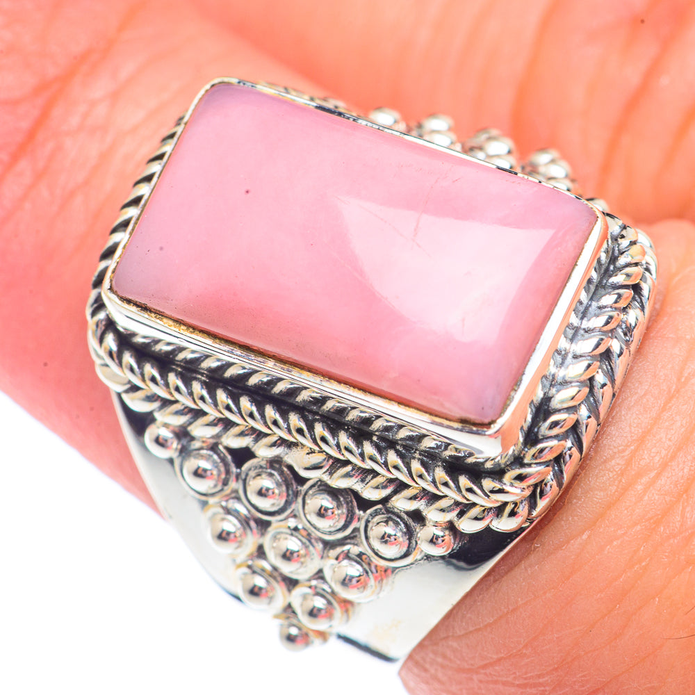 Pink Opal Rings handcrafted by Anasilvercos - RING71202