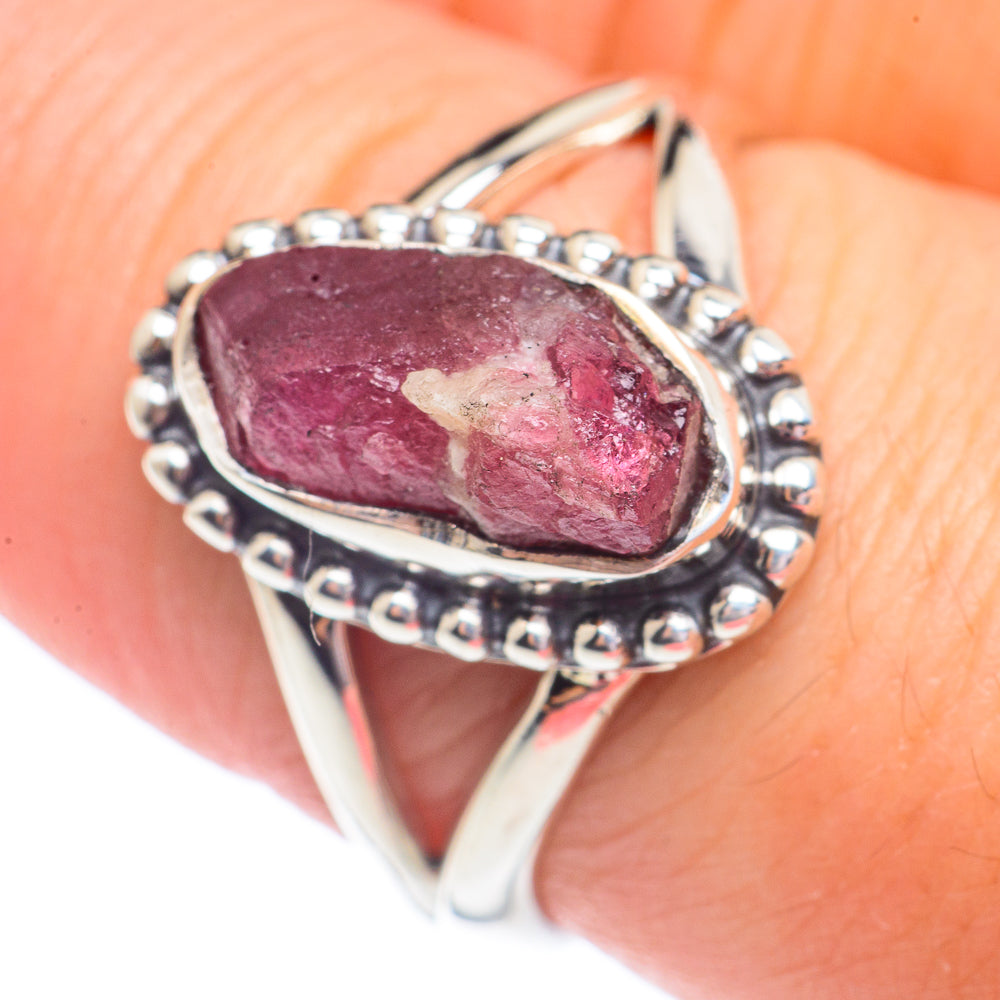 Pink Tourmaline Rings handcrafted by Anasilvercos - RING71205