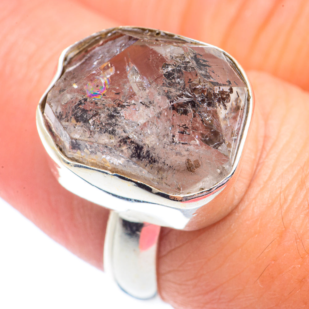 Herkimer Diamond Rings handcrafted by Anasilvercos - RING71215