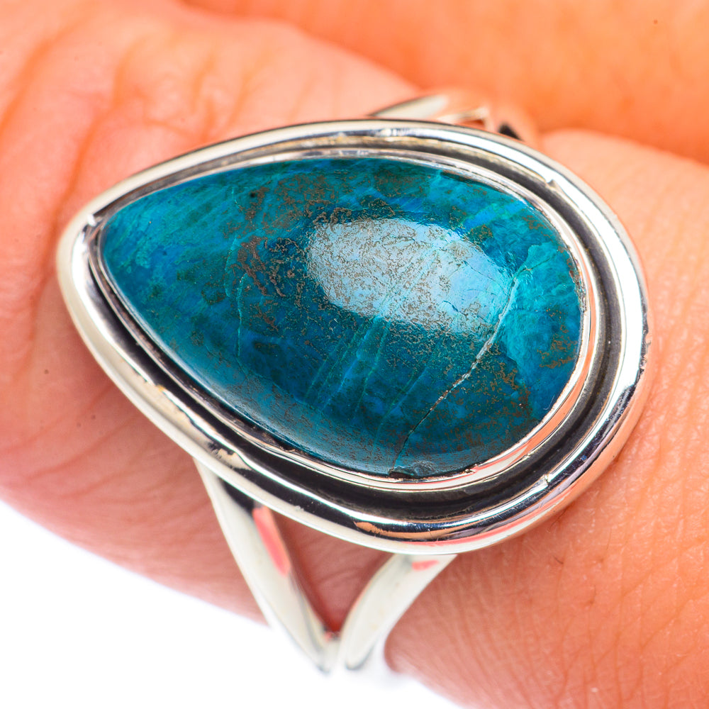 Chrysocolla Rings handcrafted by Anasilvercos - RING71231