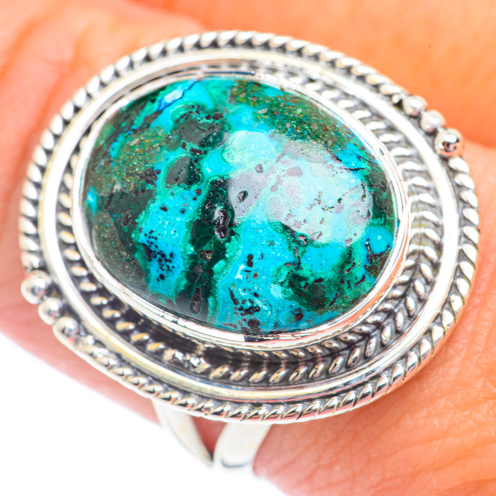 Chrysocolla Rings handcrafted by Anasilvercos - RING71261