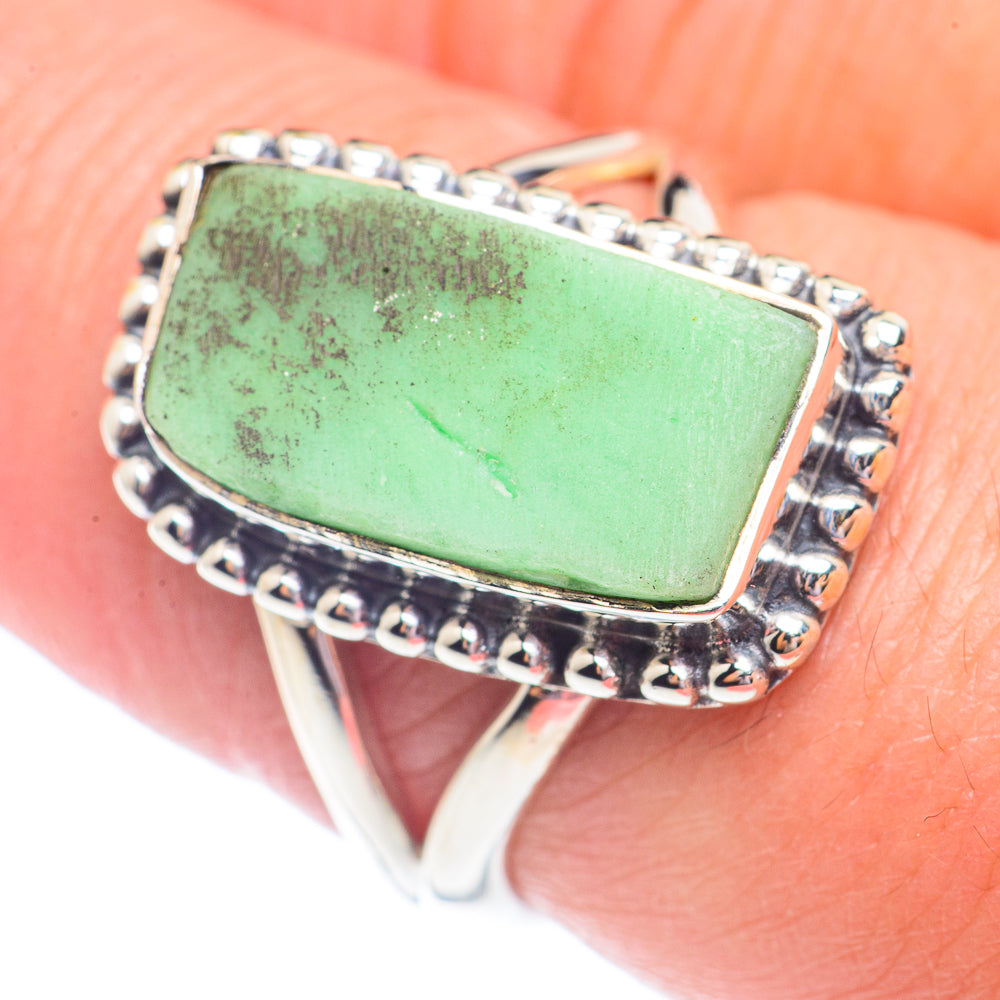 Chrysoprase Rings handcrafted by Anasilvercos - RING71270