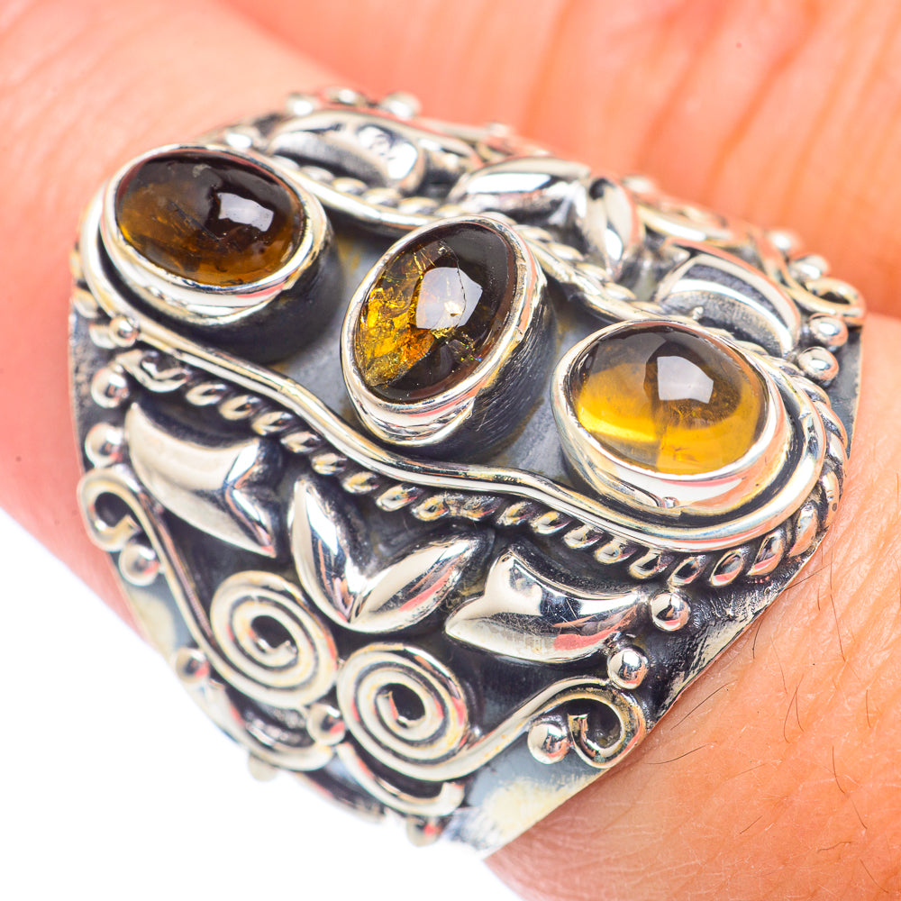 Citrine Rings handcrafted by Anasilvercos - RING71278