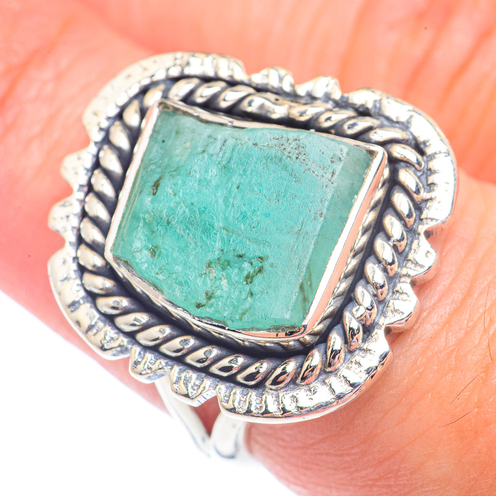 Aquamarine Rings handcrafted by Anasilvercos - RING71309