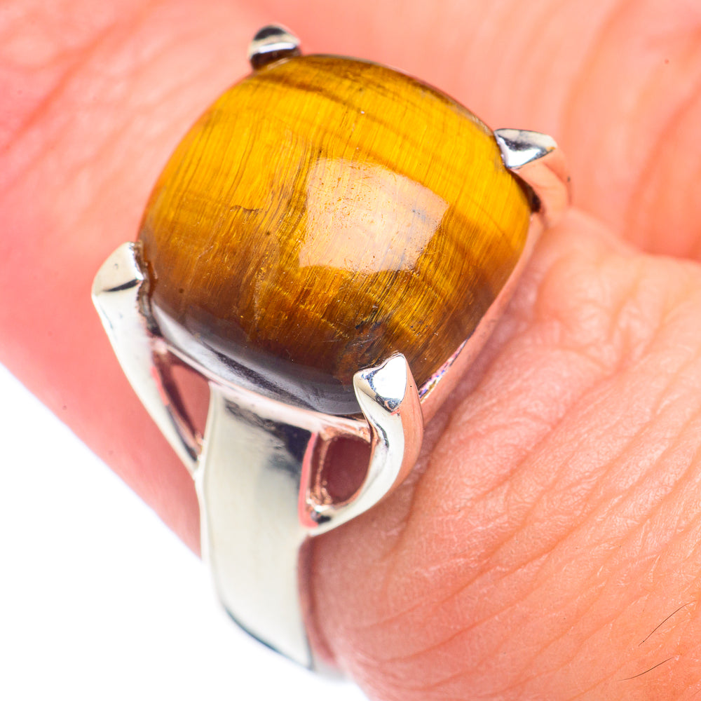 Tiger Eye Rings handcrafted by Anasilvercos - RING71314