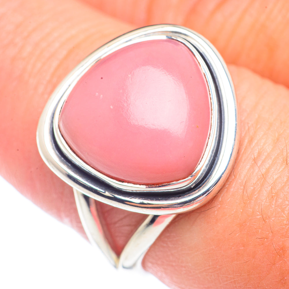 Pink Opal Rings handcrafted by Anasilvercos - RING71321