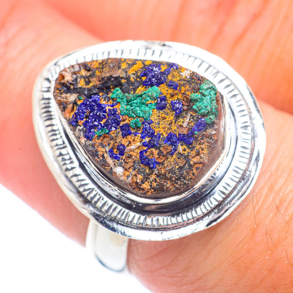 Azurite Rings handcrafted by Anasilvercos - RING71335