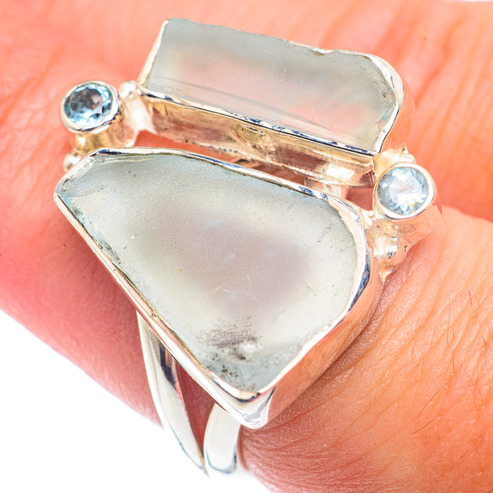 Aquamarine Rings handcrafted by Anasilvercos - RING71339
