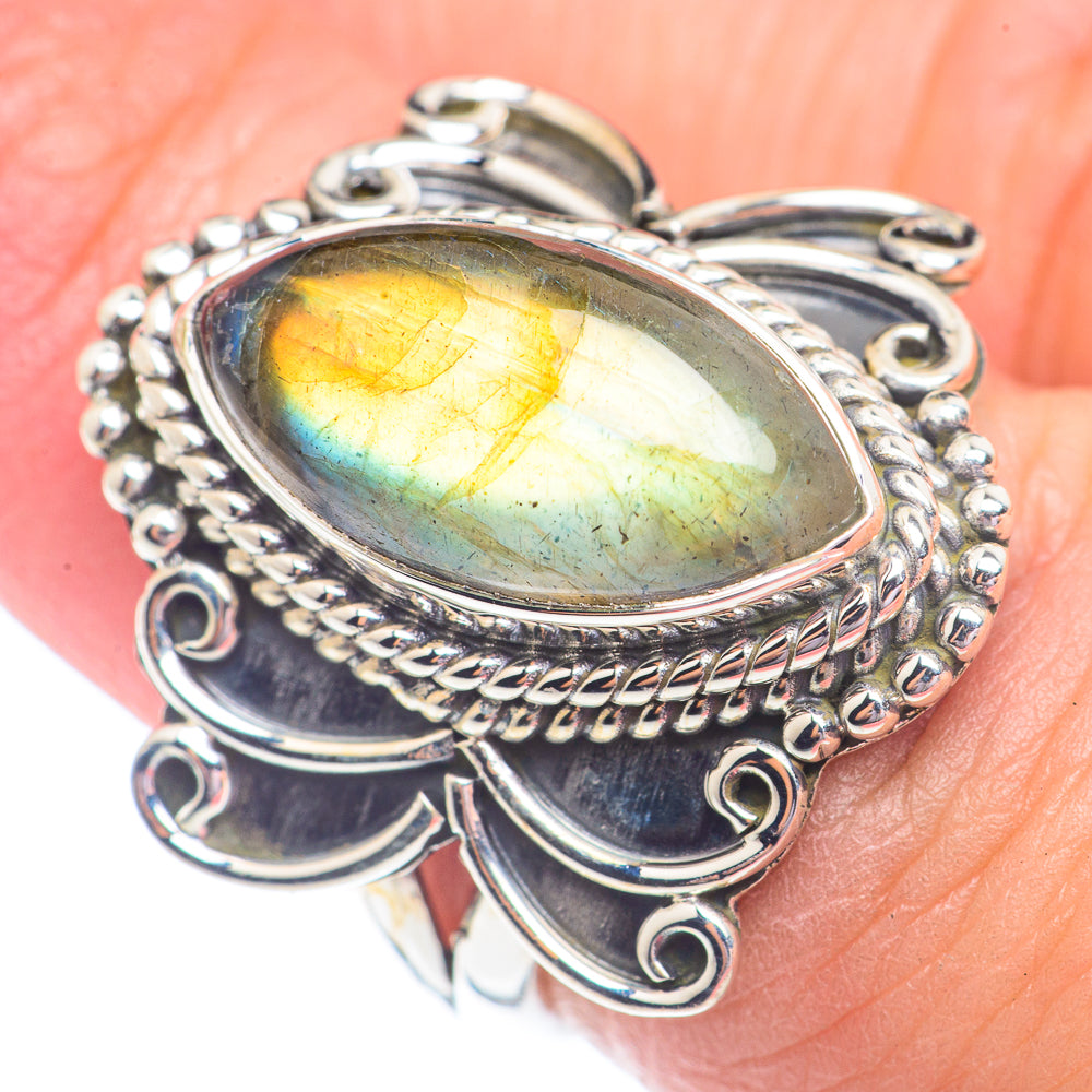 Labradorite Rings handcrafted by Anasilvercos - RING71348