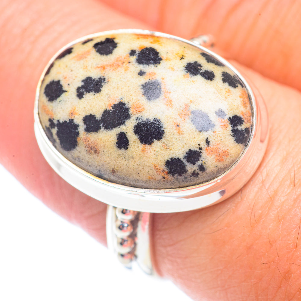 Dalmatian Jasper Rings handcrafted by Anasilvercos - RING71351