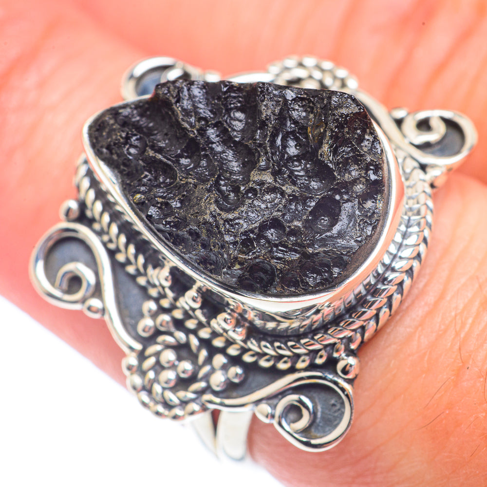 Tektite Rings handcrafted by Anasilvercos - RING71363