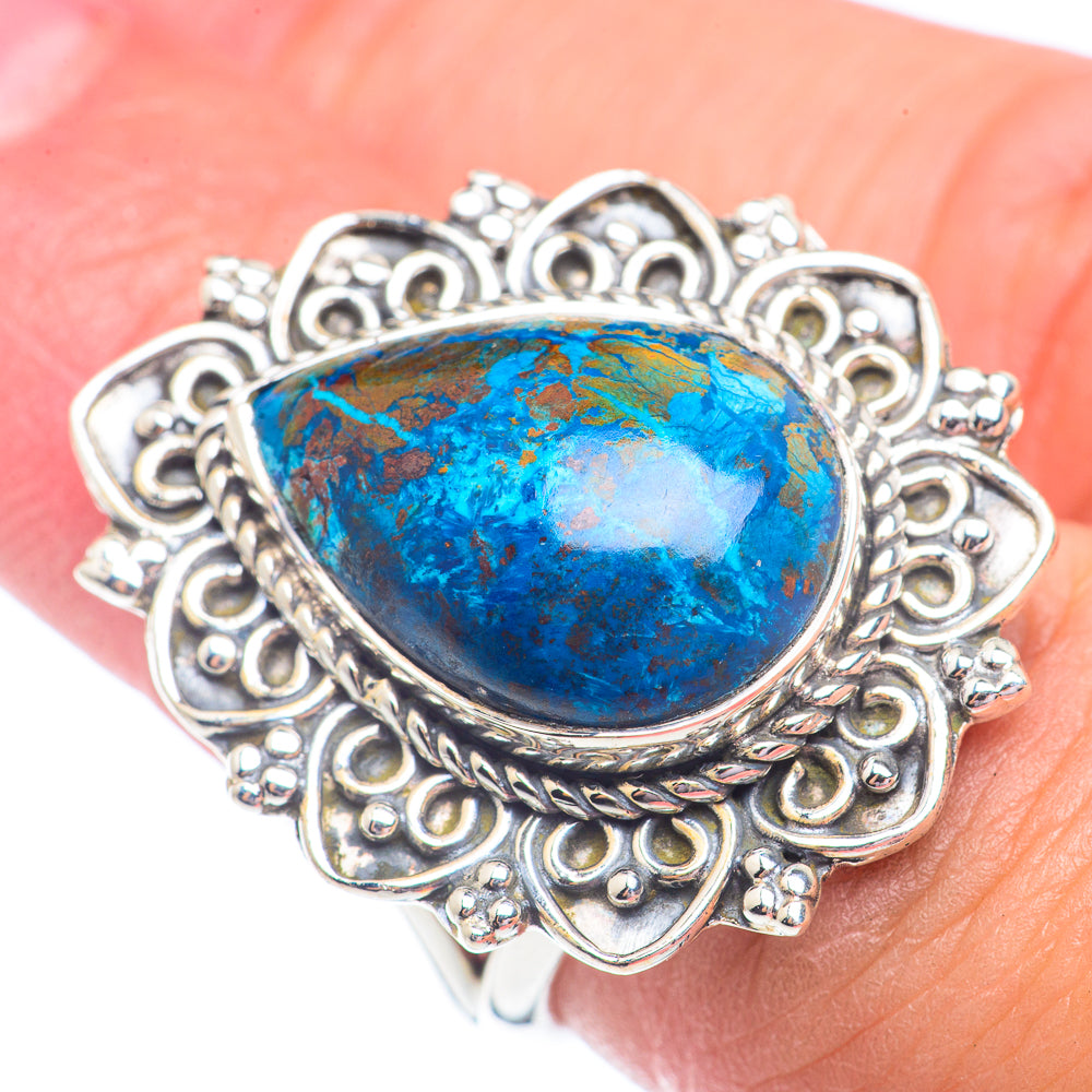 Chrysocolla Rings handcrafted by Anasilvercos - RING71375