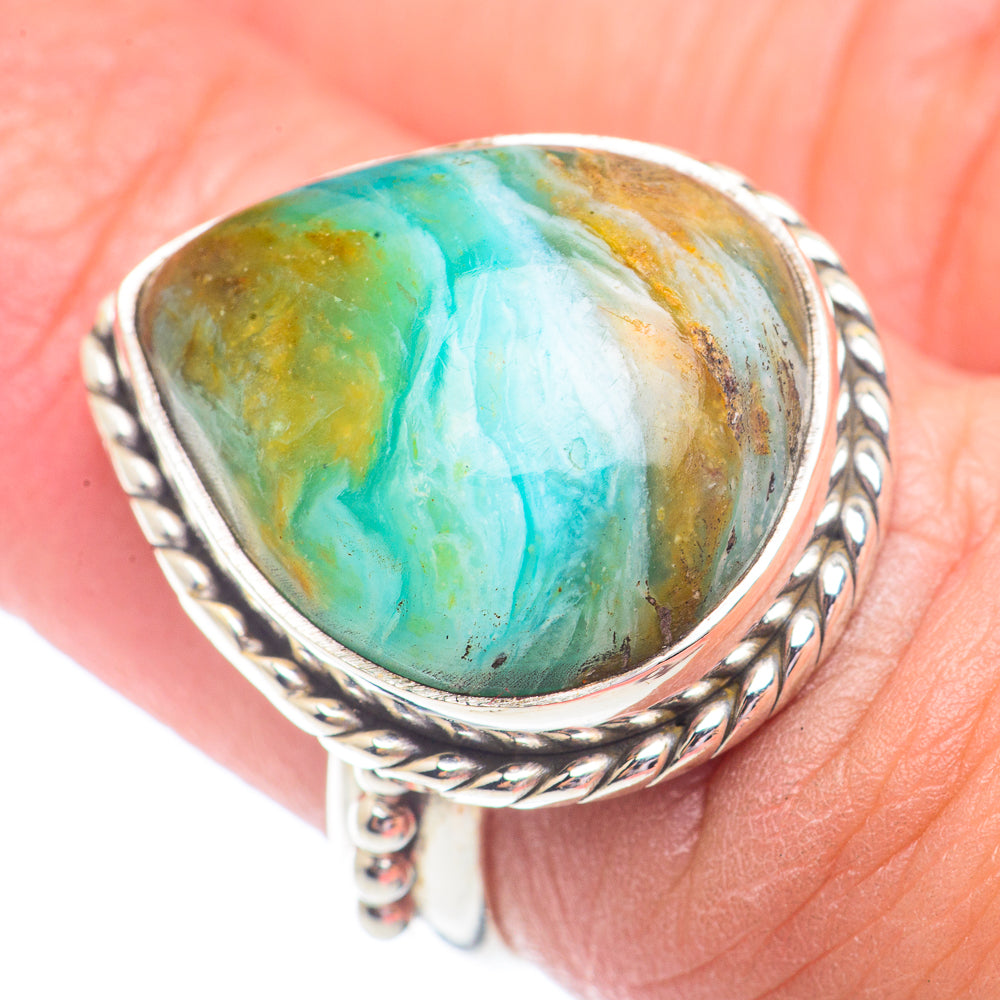 Peruvian Opal Rings handcrafted by Anasilvercos - RING71378
