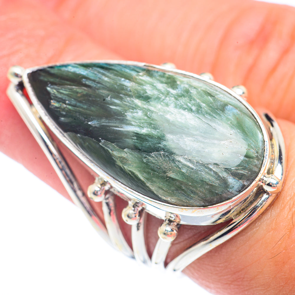 Seraphinite Rings handcrafted by Anasilvercos - RING71384