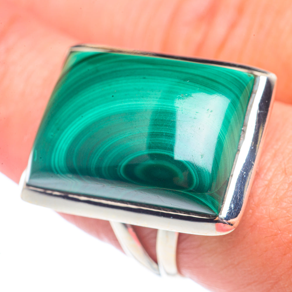 Malachite Rings handcrafted by Anasilvercos - RING71385