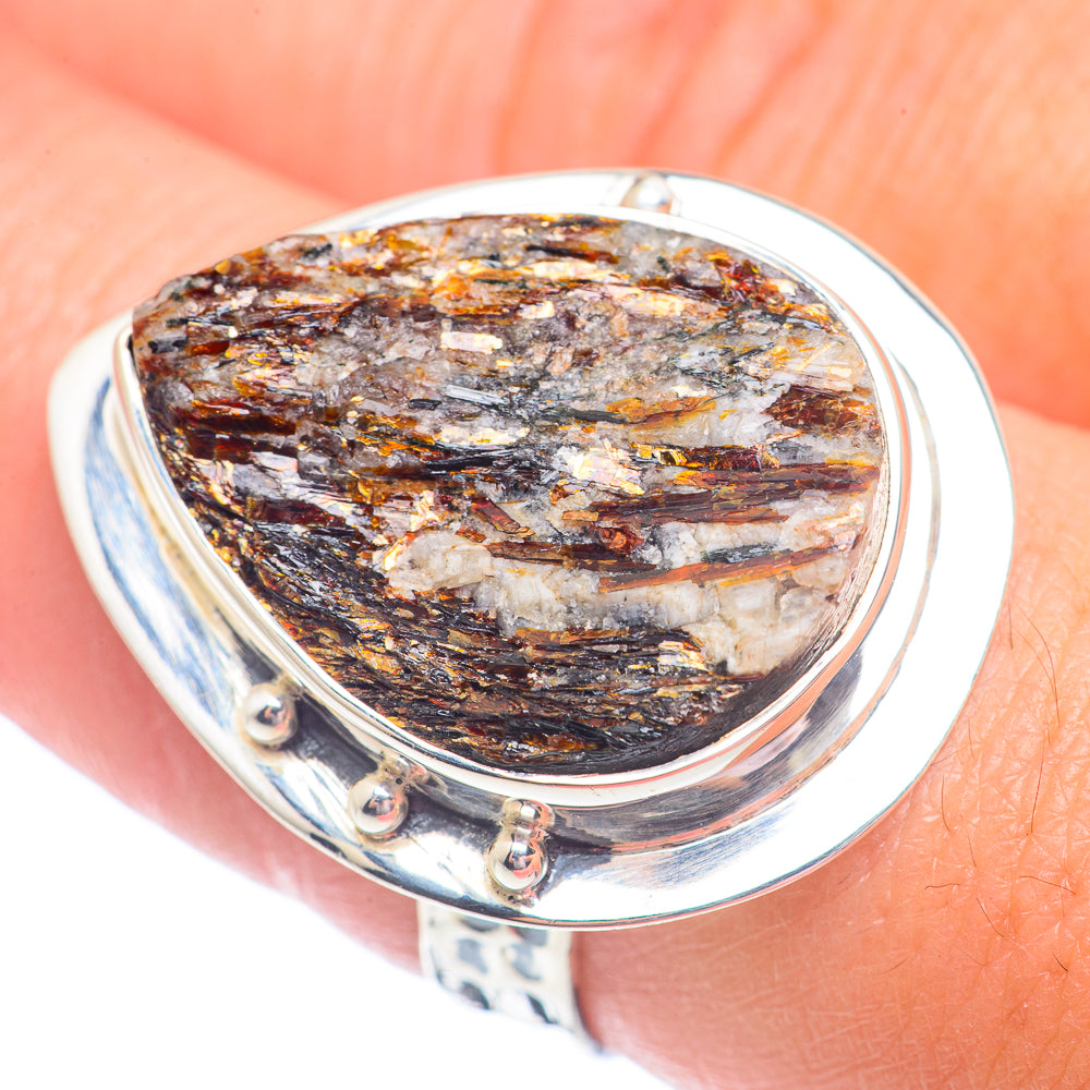 Astrophyllite Rings handcrafted by Anasilvercos - RING71393