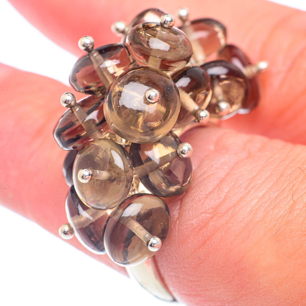 Smoky Quartz Rings handcrafted by Anasilvercos - RING71394