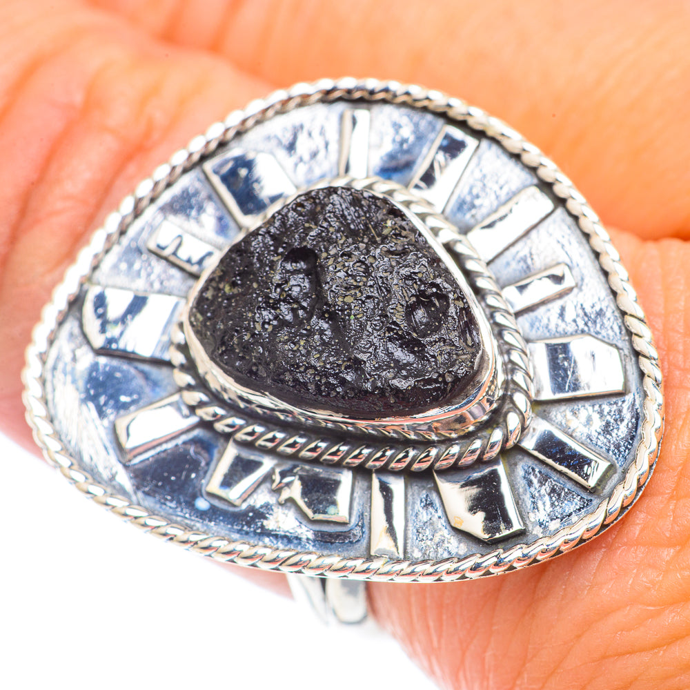 Black Tourmaline Rings handcrafted by Anasilvercos - RING71404