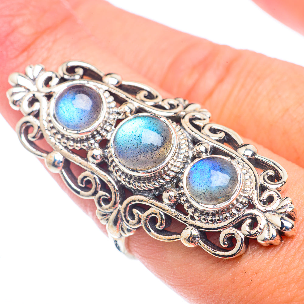 Labradorite Rings handcrafted by Anasilvercos - RING71423