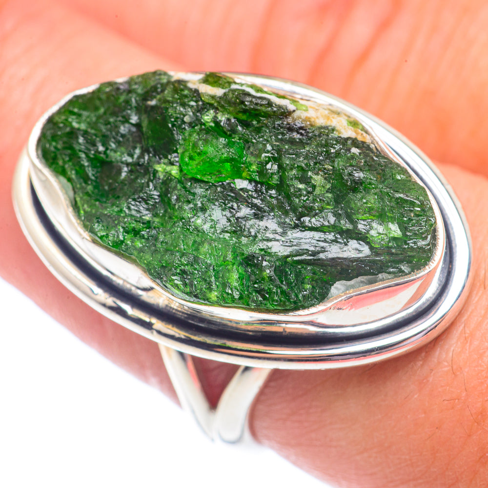 Green Tourmaline Rings handcrafted by Anasilvercos - RING71427