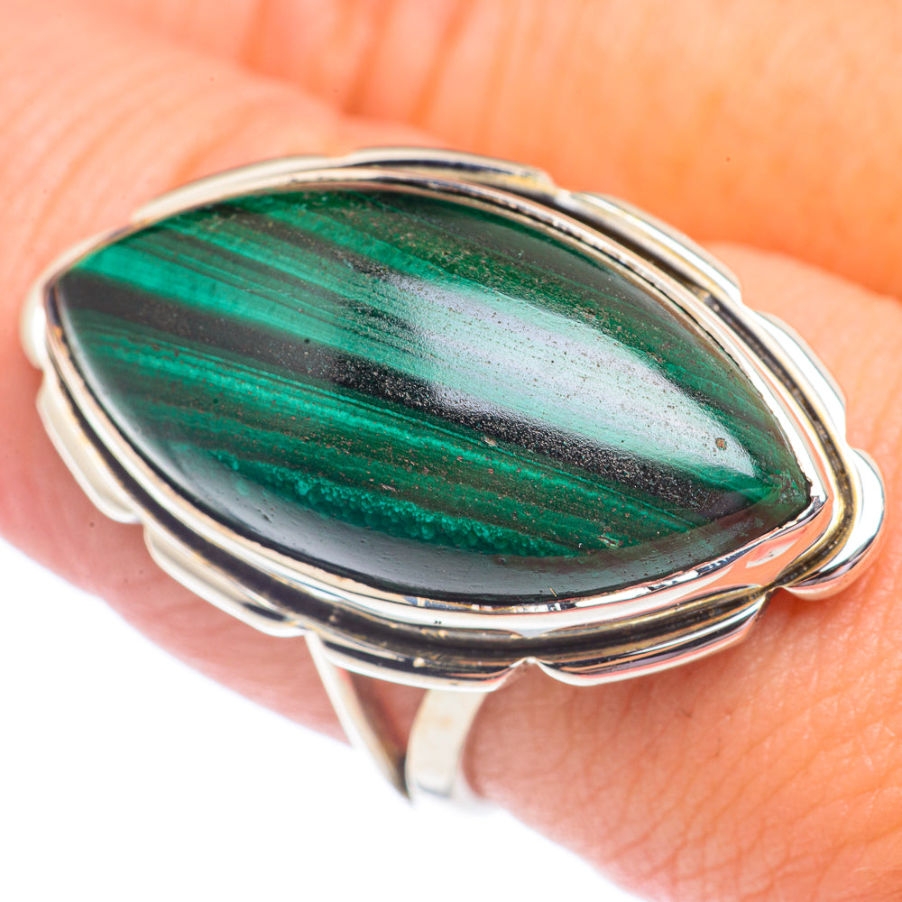 Malachite Rings handcrafted by Anasilvercos - RING71429