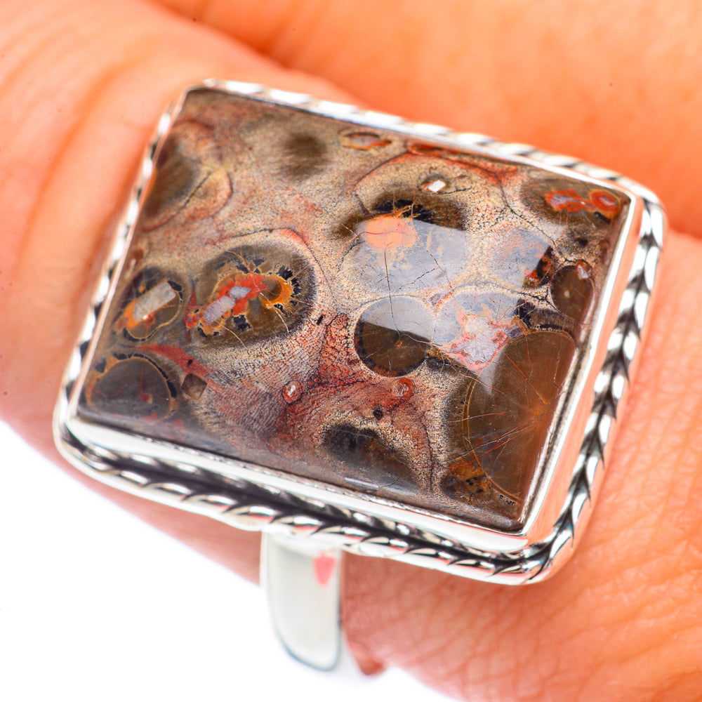 Poppy Jasper Rings handcrafted by Anasilvercos - RING71432