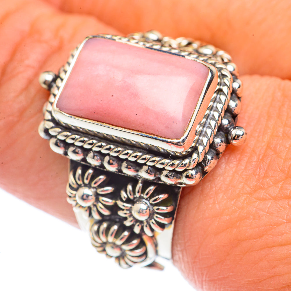 Pink Opal Rings handcrafted by Anasilvercos - RING71438