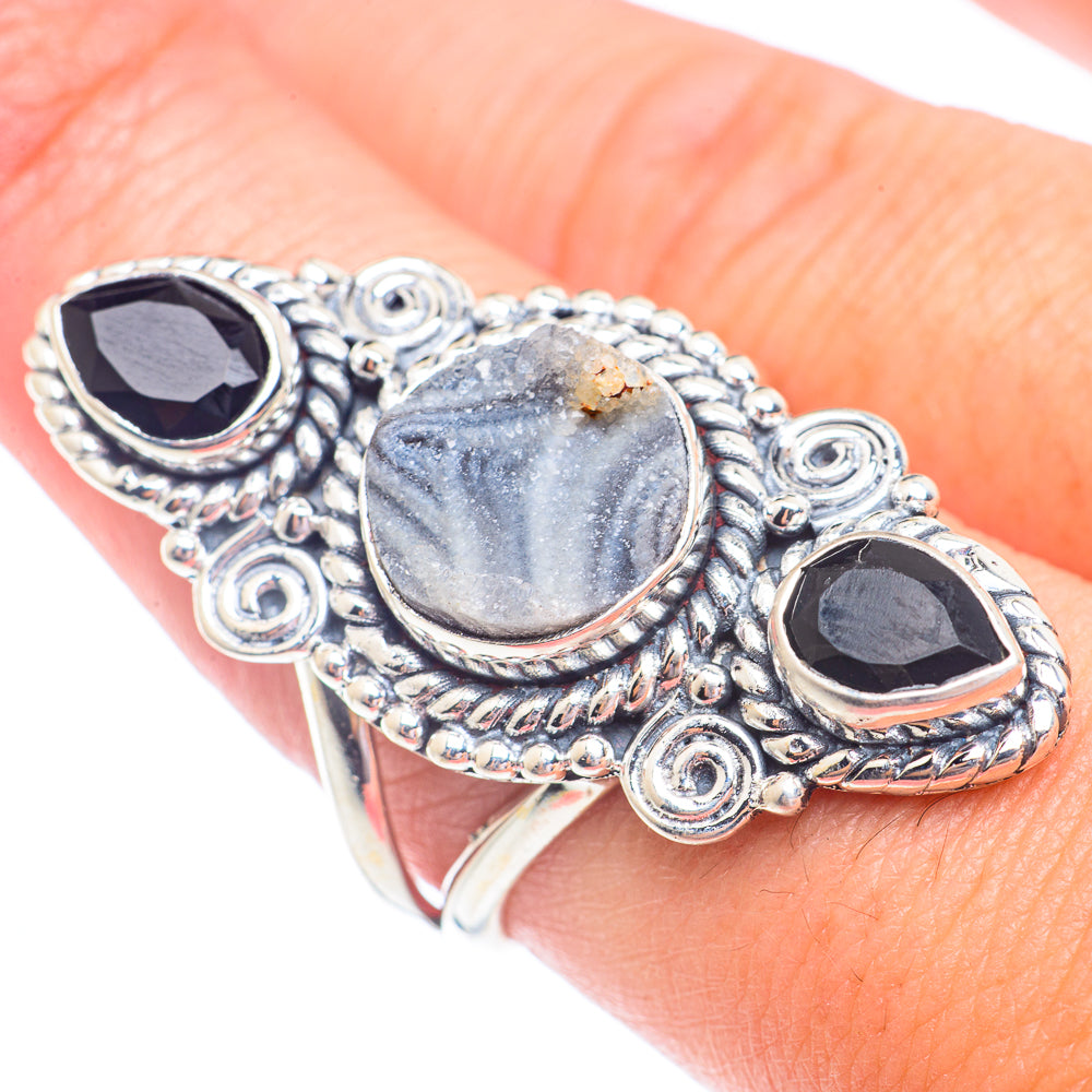 Desert Druzy Rings handcrafted by Anasilvercos - RING71459